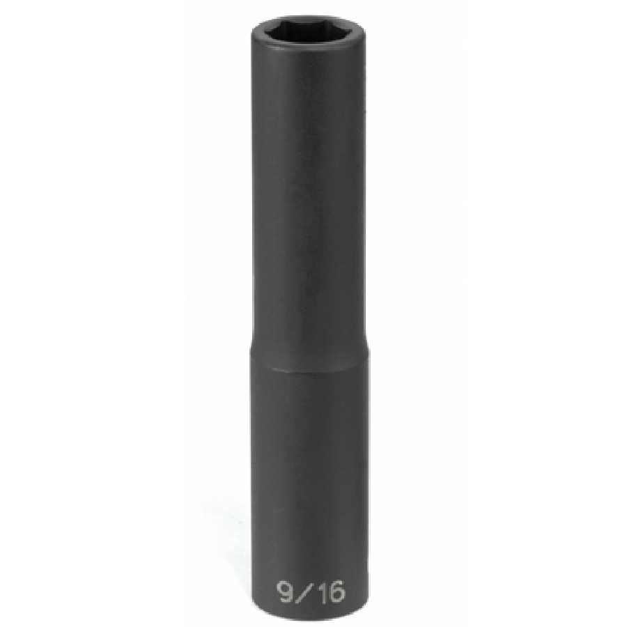 1/2 In Drive Extra-Deep 6 Pt Fractional Impact Socket - 15/16 In