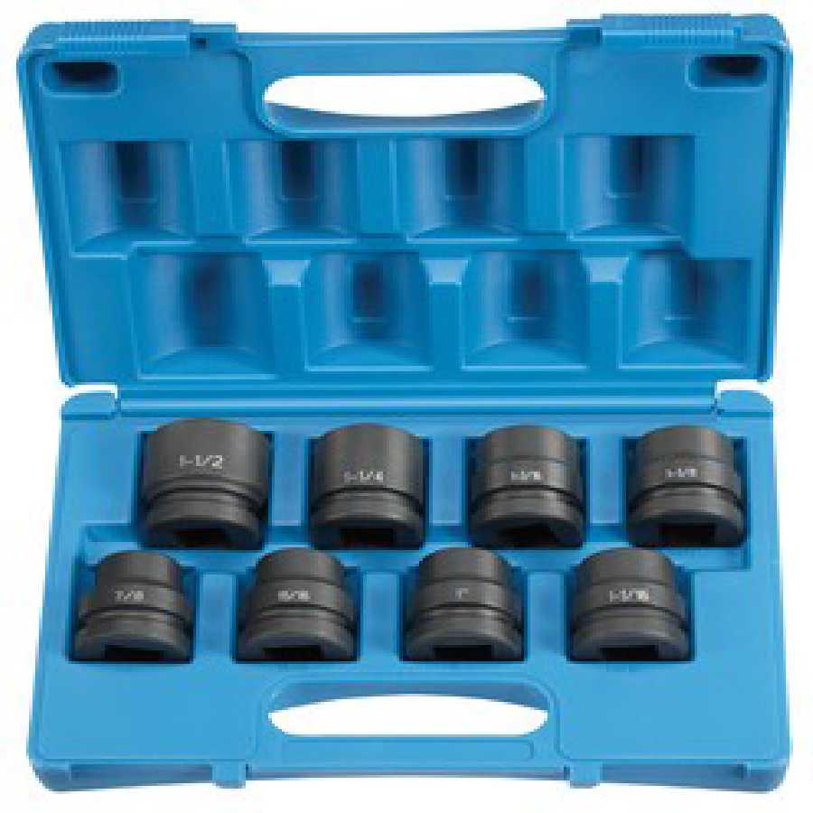 1'' Drive Standard Length Fractional Set - 8-Pc