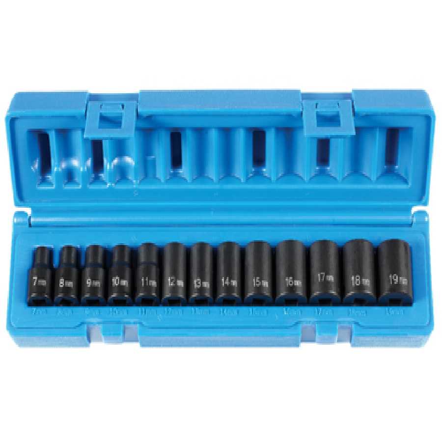 3/8 In Dr Standard Length Metric Set - 13-Pc