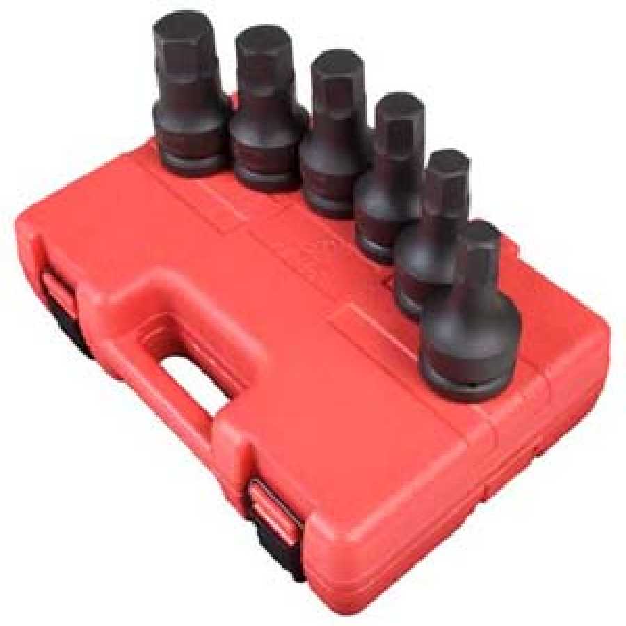 1 In Drive SAE Impact Hex Driver Set - 6-Pc