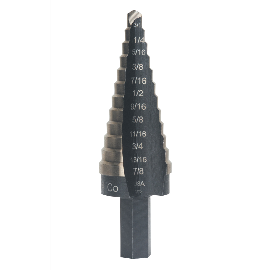 Unibit Cobalt Step Drill - 3/16" - 7/8"