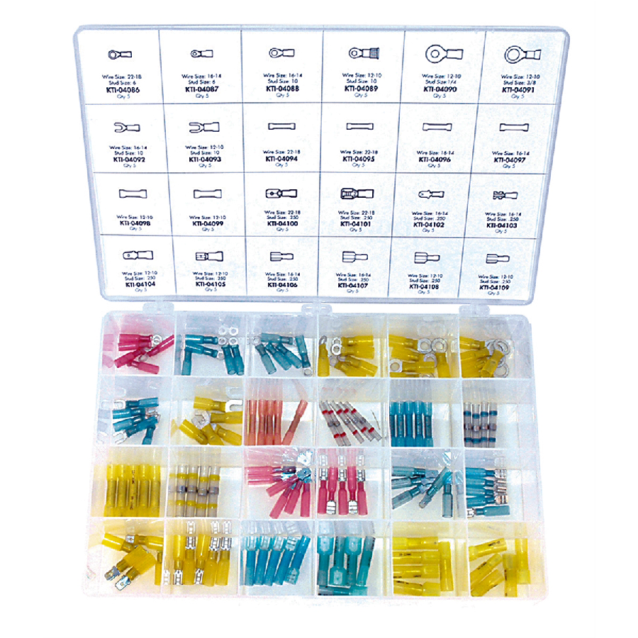 Large Shrink Tube Terminal Kit - 120-Pc