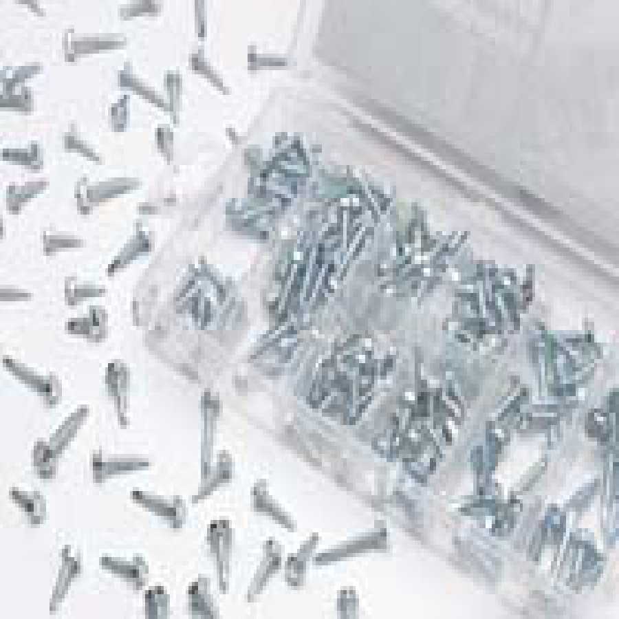 200 Piece Self Drilling Hex Washer Hardware Kit