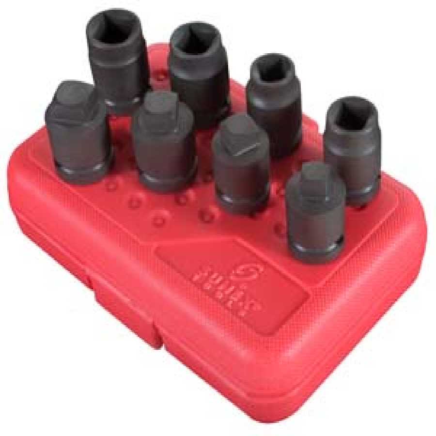 1/2\" Drive Pipe Plug Socket Set - 8-Pc