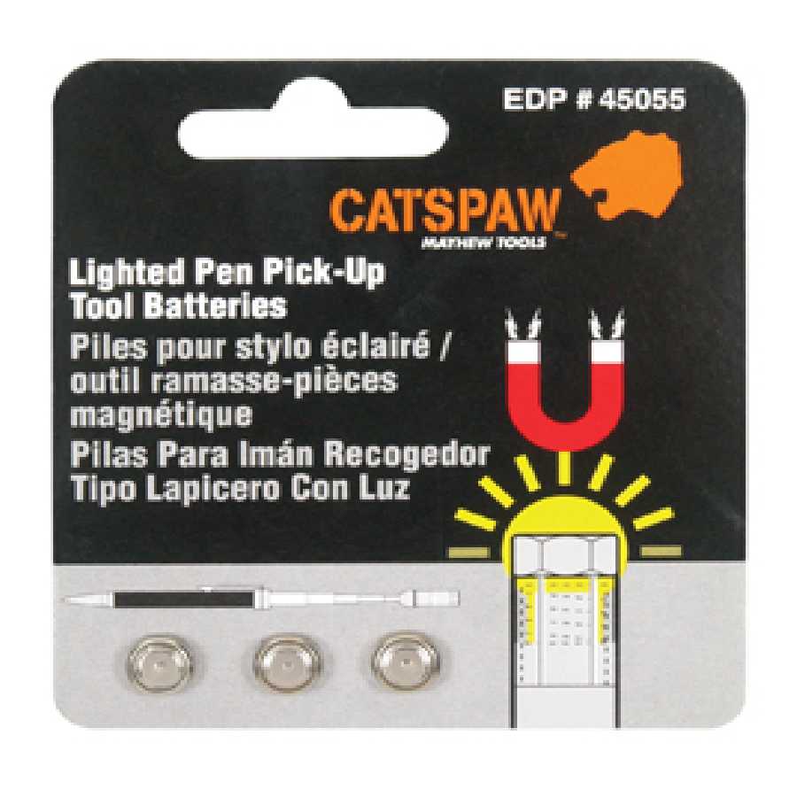 Replacement Battery 3/Pk for 45045 & 45046 CatsPaw Lighted Pick