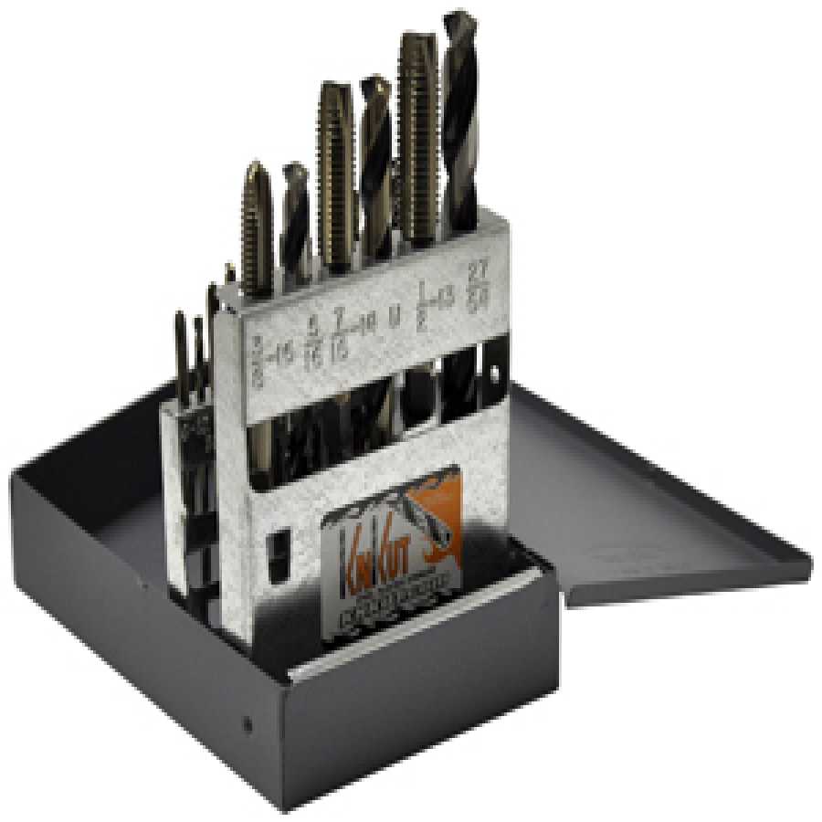 Tap Tap & Drill Bit Set - National Course - 18-Pc