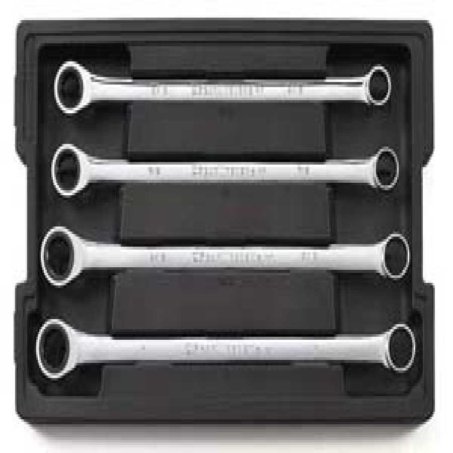 GearBox Add On Double Box Ratcheting Wrench Set - SAE 4-Pc