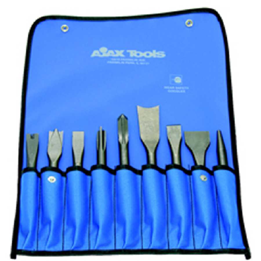 Air Chisel Set .401 Shank - 9-Pc