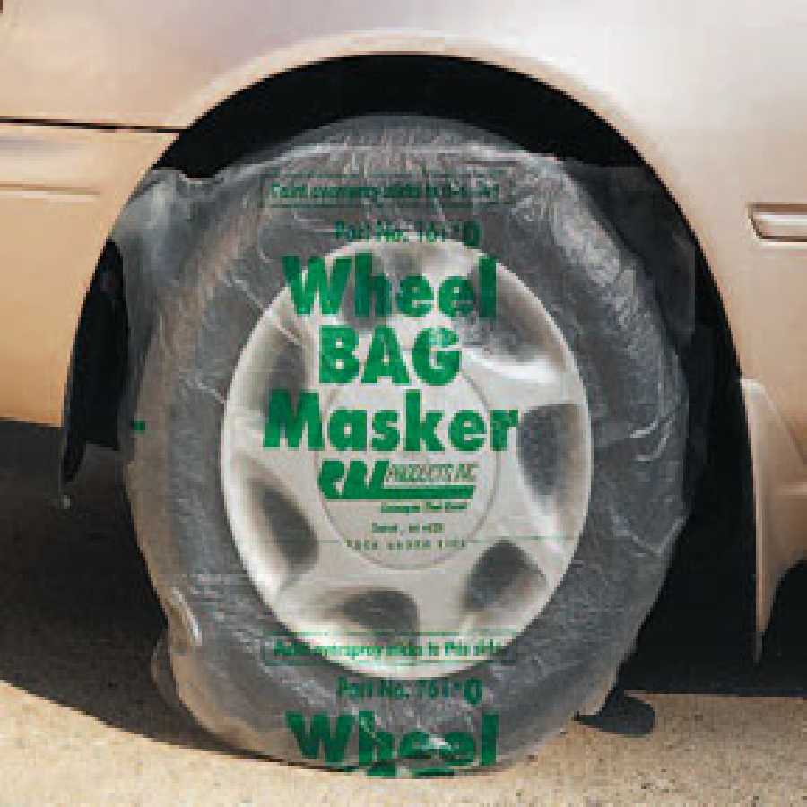 Wheel BAG Maskers in Dispenser Box for 13 - 15 In Tires 100/Box