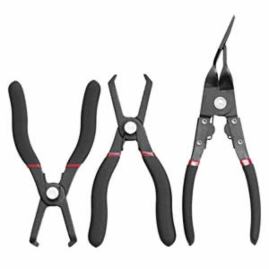 Body Clip Push Pin Pliers Set - 3-Pc