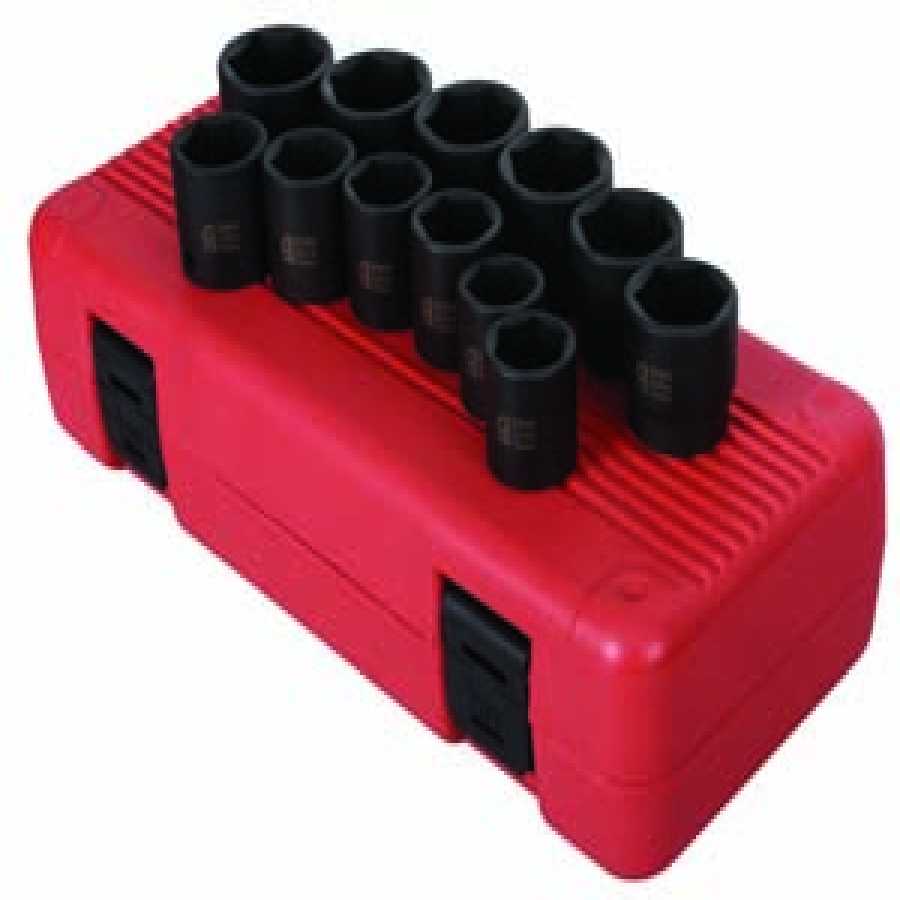 1/2 In Drive Metric Impact Socket Set 23mm - 36mm - 12-Pc