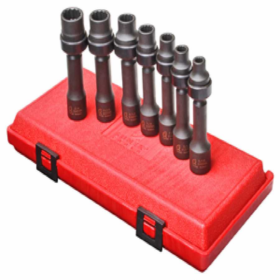 1/2 In Drive 12-Pt SAE Driveline Limited Clearance Socket Set -