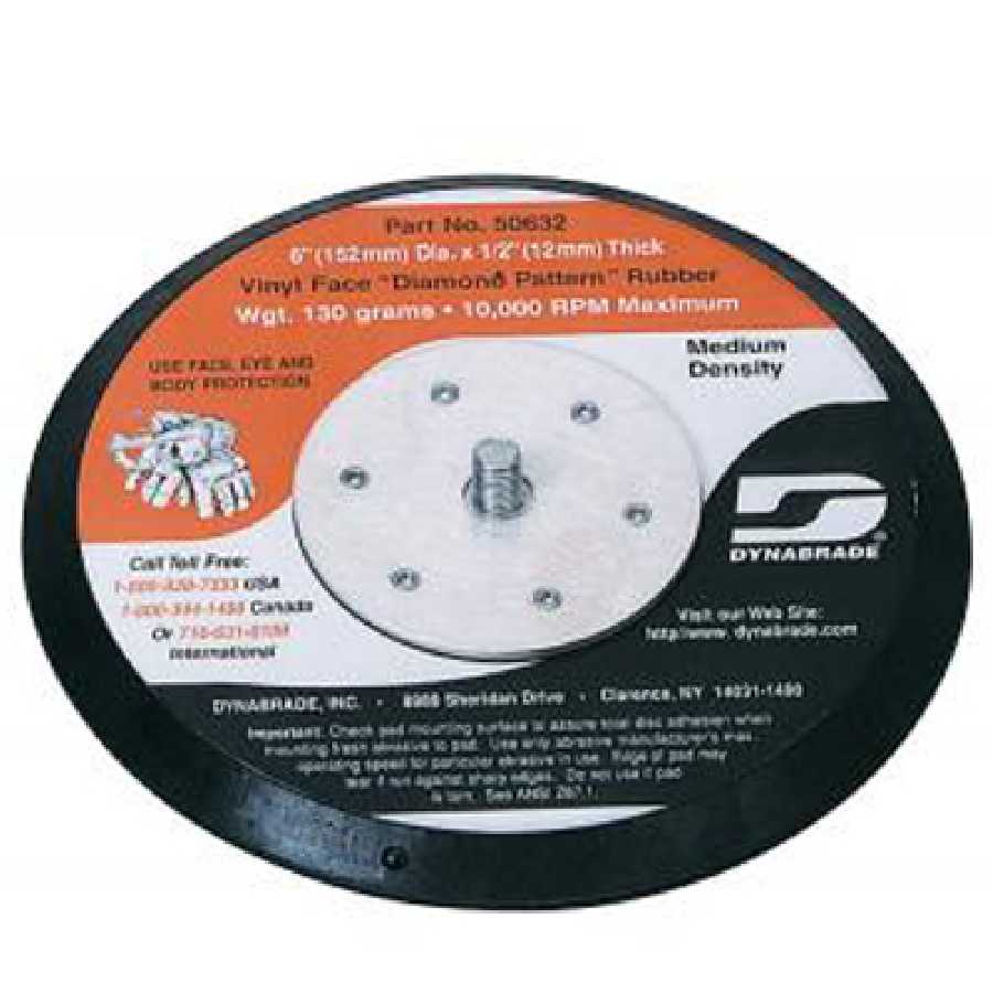 PSA 3/8 In Low Profile Sanding Pad 6 In Medium Non-Vac