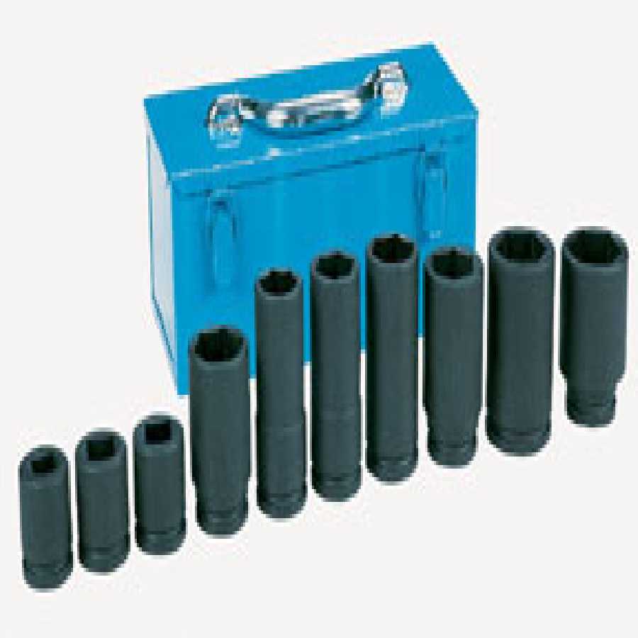 3/4 In Dr Wheel Service Impact Socket Set - 10-Pc