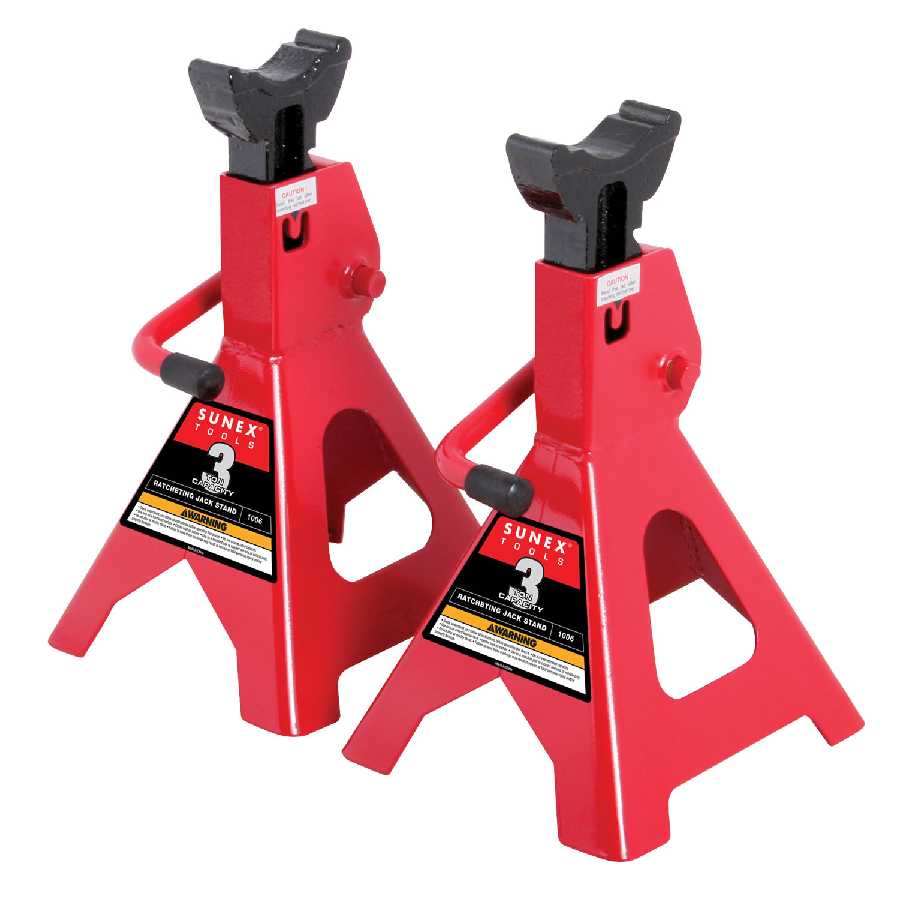 Ratcheting Jack Stands - 3 Ton Capacity
