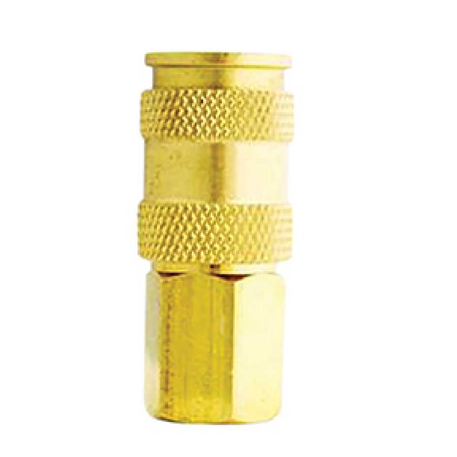 V-Style Hi-Flow Brass Coupler - 1/4" NPT Female