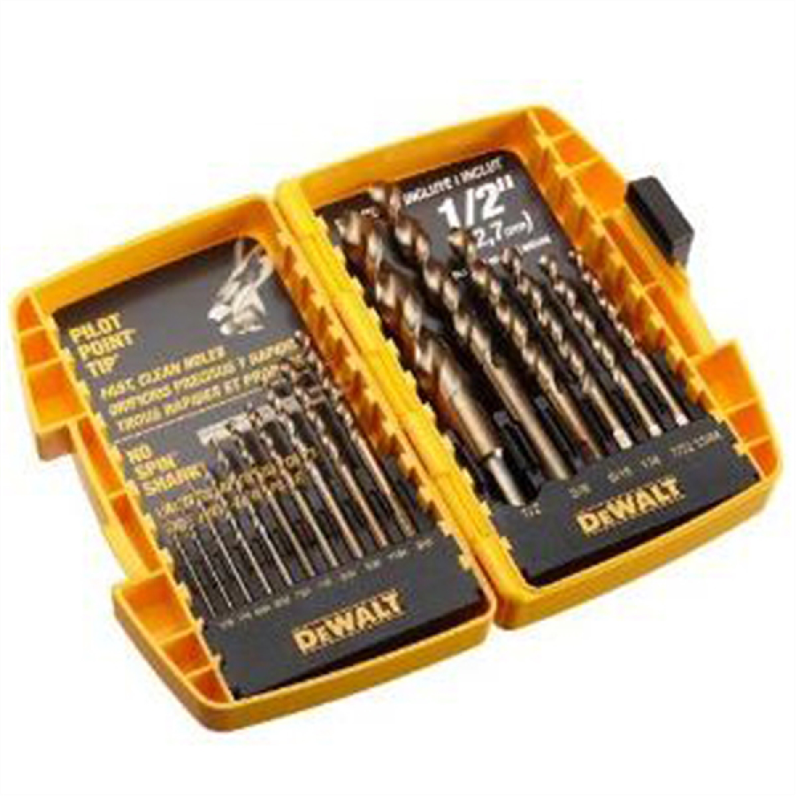 16 Piece Pilot Point Drill Bit Set