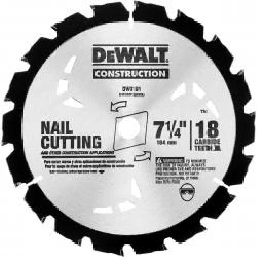 Series 20 7-1/4" 18T Nail Cutting Circular Saw Blade