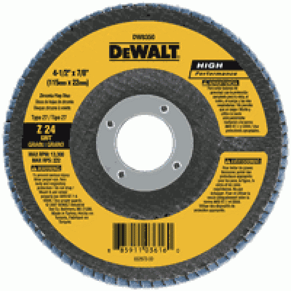 4" x 5/8" 60g type 27 HP flap disc