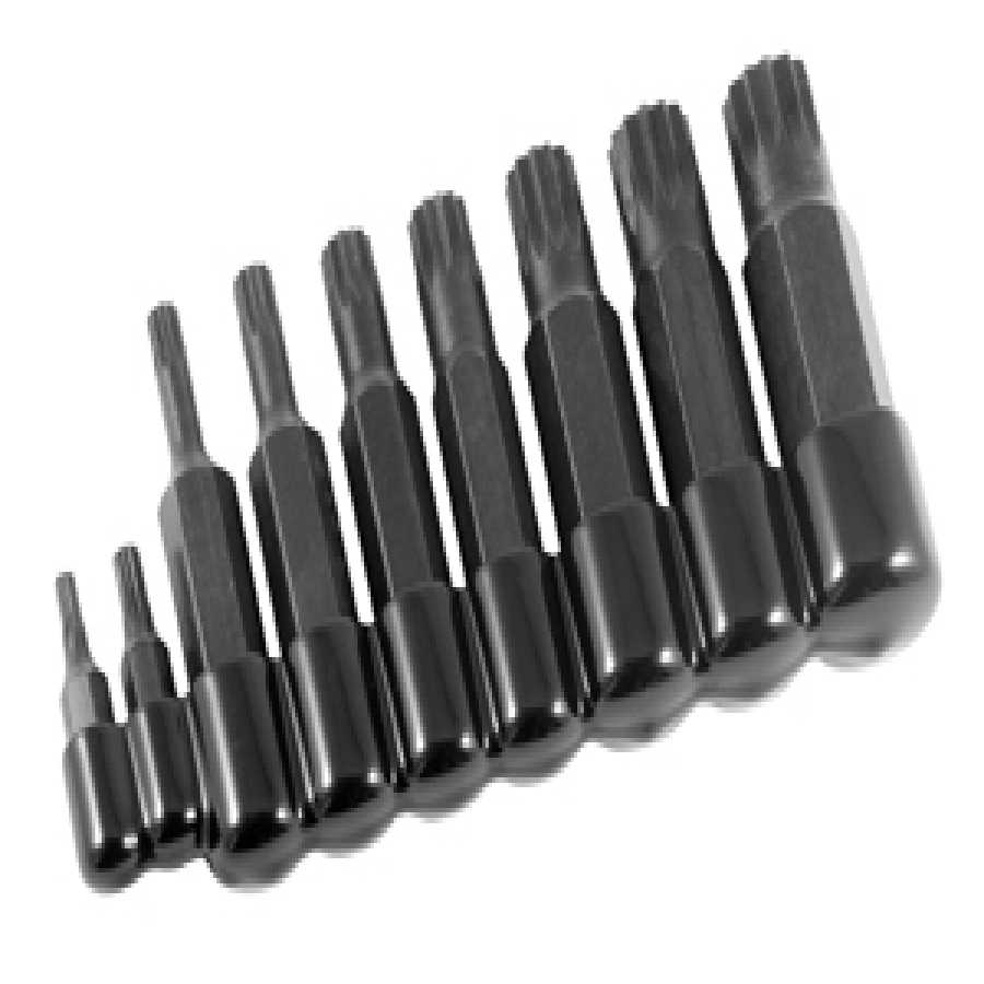 Triple Square Bit Set - 9-Pc