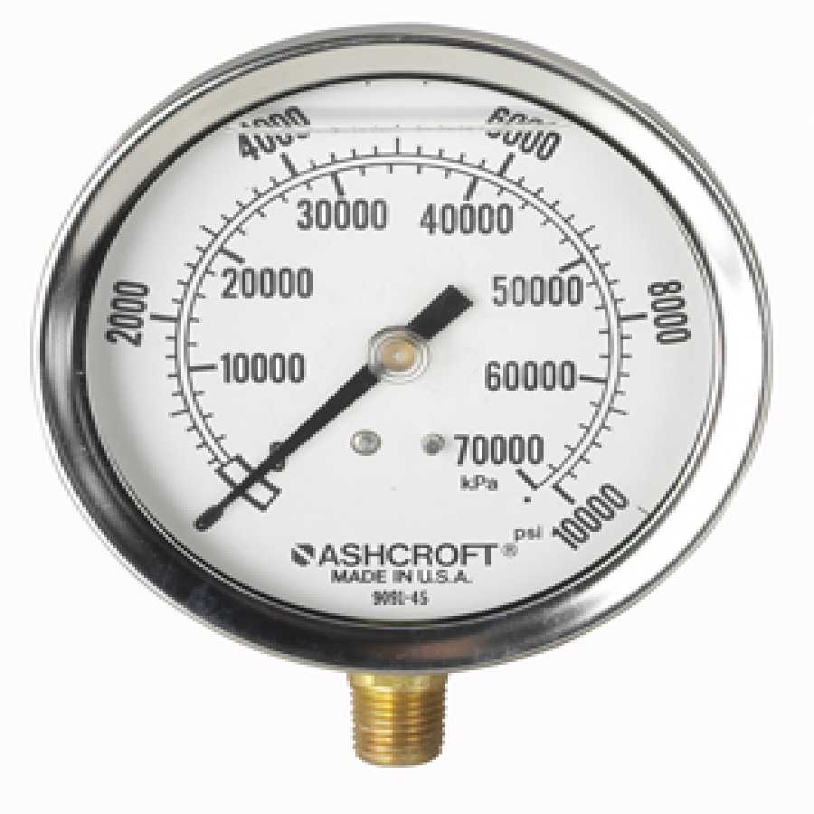 Pressure Gauge - 1/4 NPTF 2 Scales