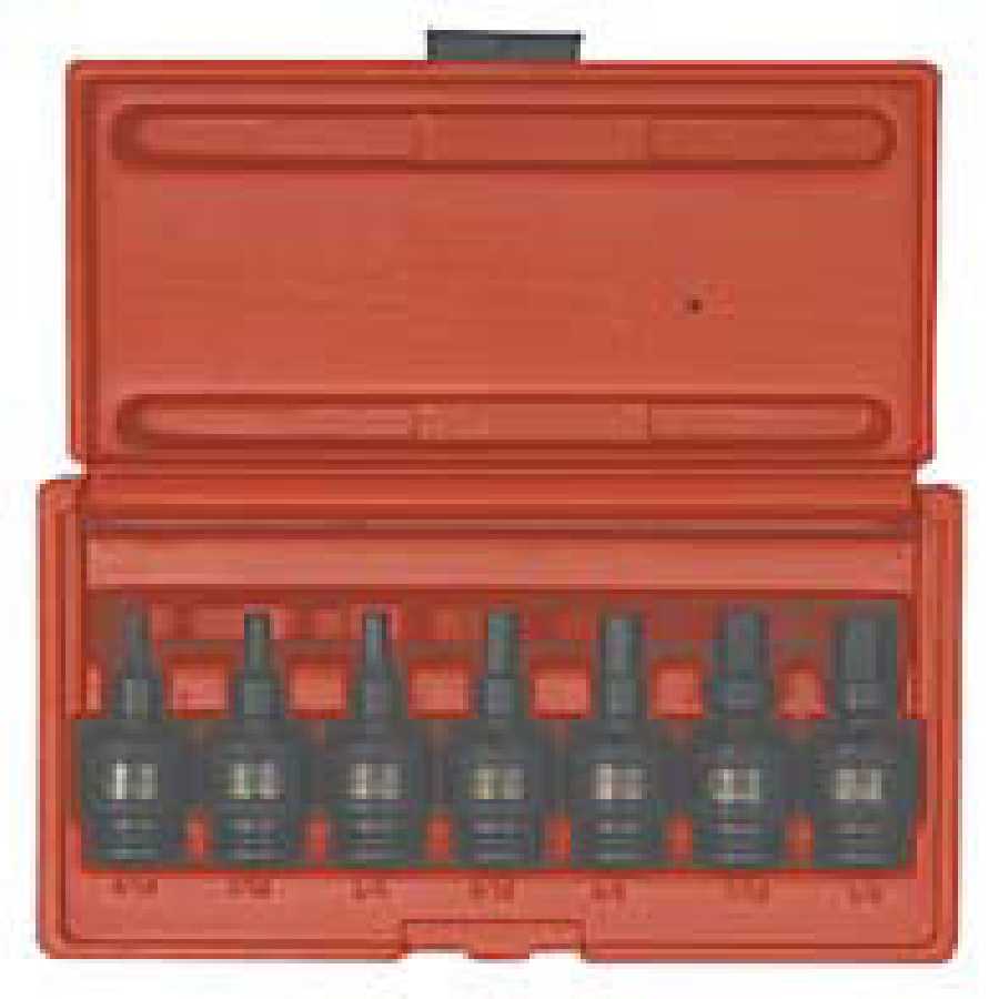 3/8\" Drive 7 Piece Universal SAE Hex Bit Driver Set