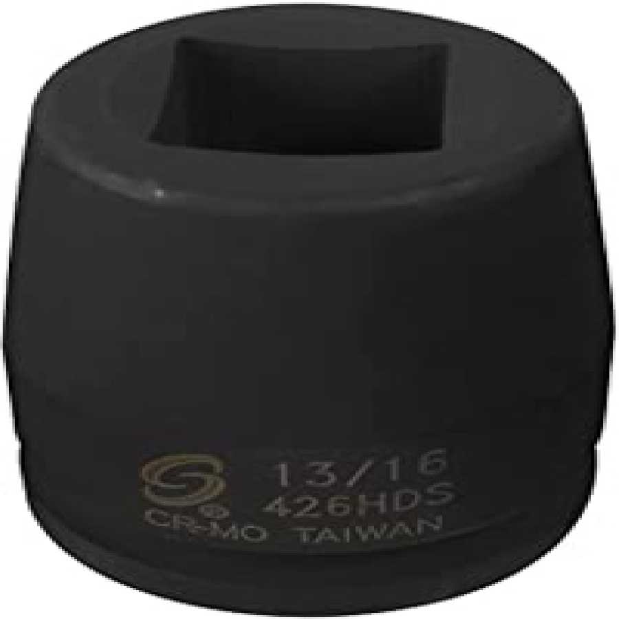 3/4\" Drive x 13/16\", Square Heavy Duty, 4 Point Impact Socket