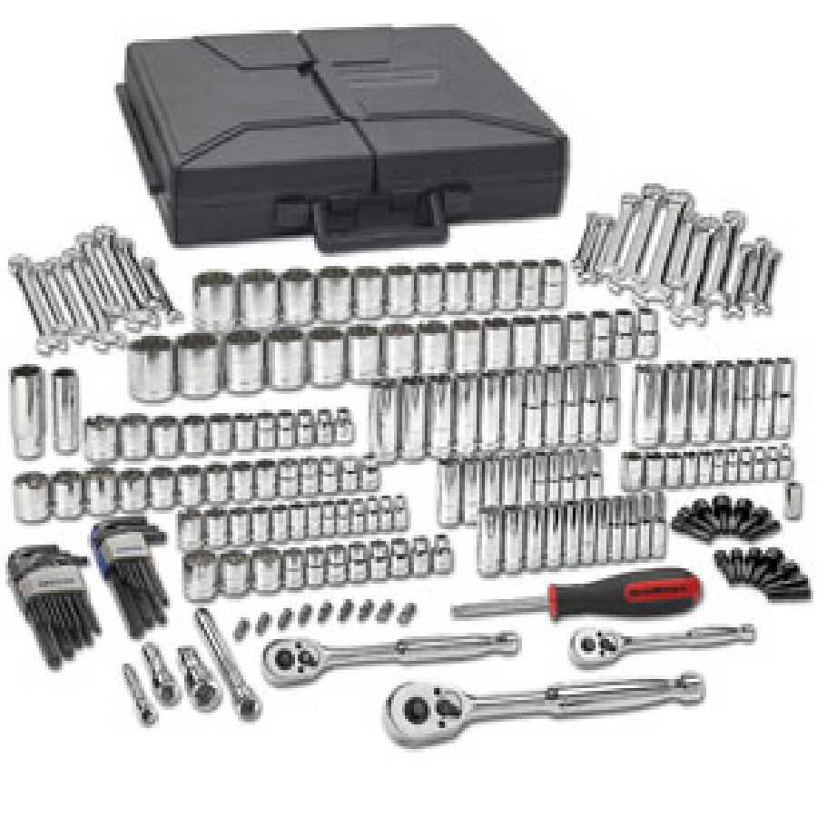 216 Pc. SAE/METRIC 6 & 12 Pt. Mechanics Tool Set MULTI DRIVE