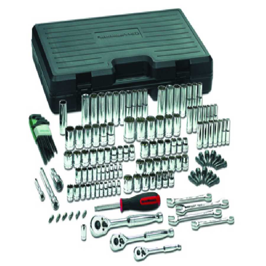 141 Pc. SAE/METRIC 6 & 12 Pt. Mechanics Tool Set MULTI DRIVE