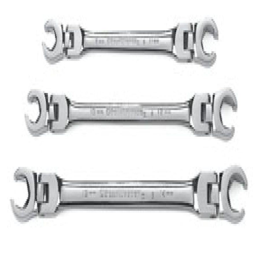 3 Pc. Flex Flare Nut Non-Ratcheting Wrench Set METRIC 3 Pc. Flex Flare Nut Non-Ratcheting Wrench Set METRIC