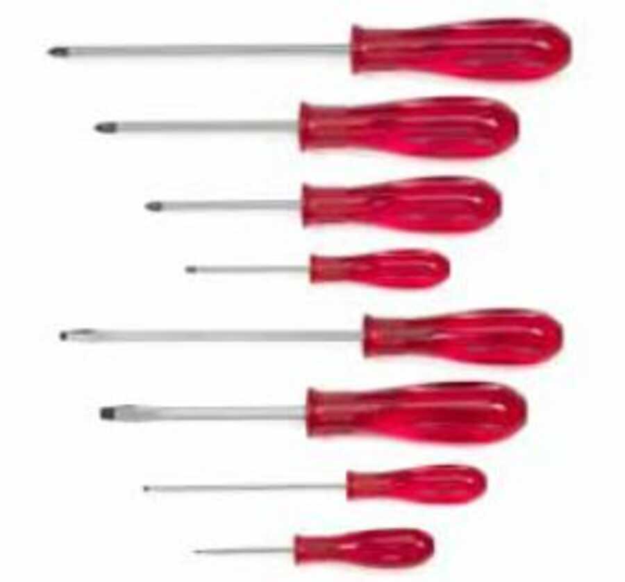 8 Pc. Combination Solid Handle Screwdriver Set