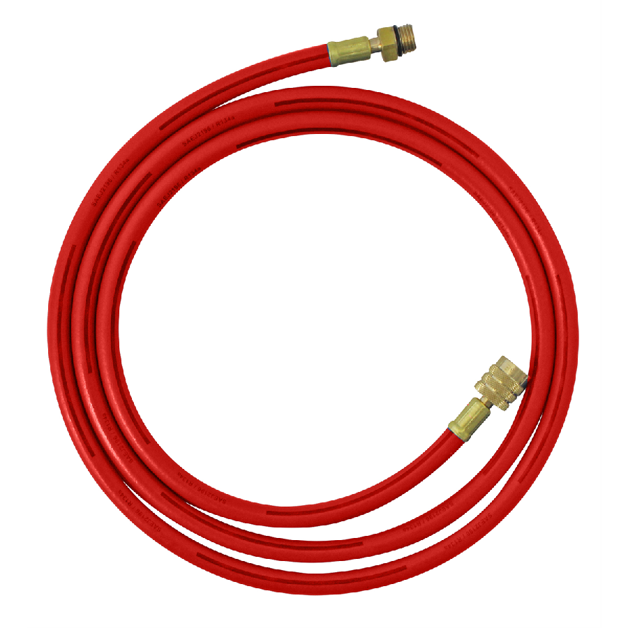 36" Red Charging Hose R134a