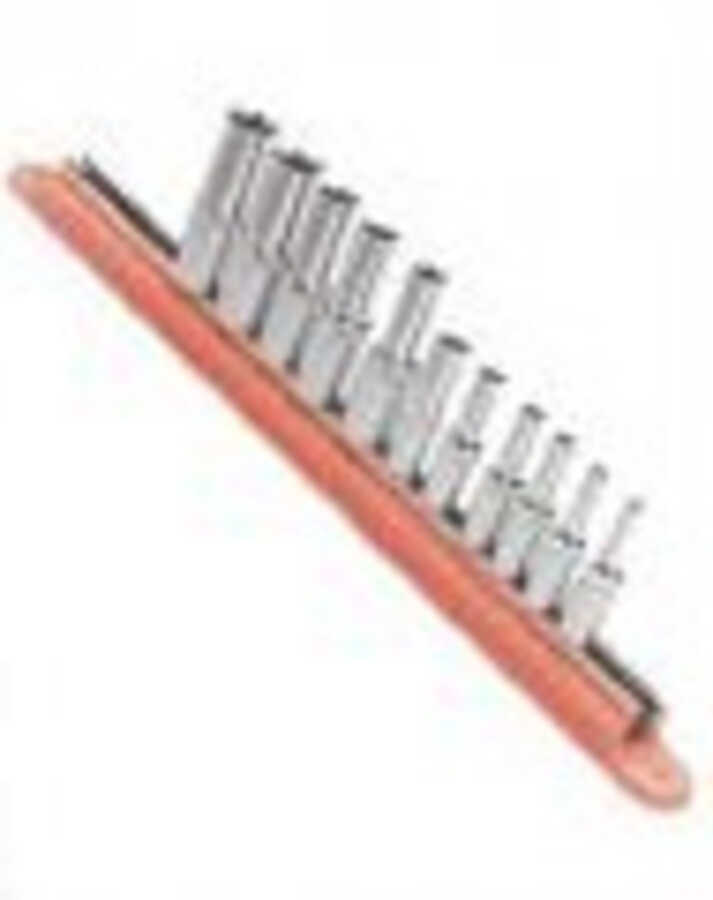 3/8" Magnetic Socket Rail (Blaze Orange)