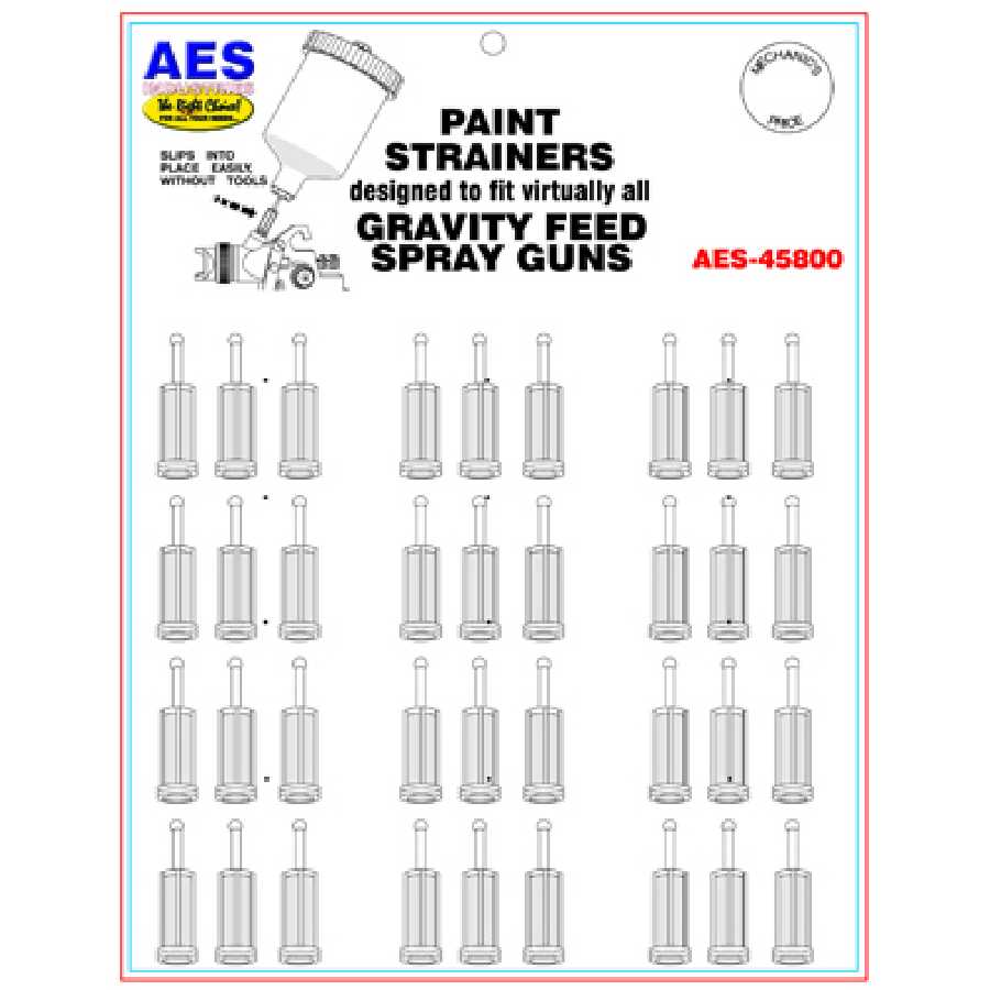 C Gravity Feed Paint Strainer Display