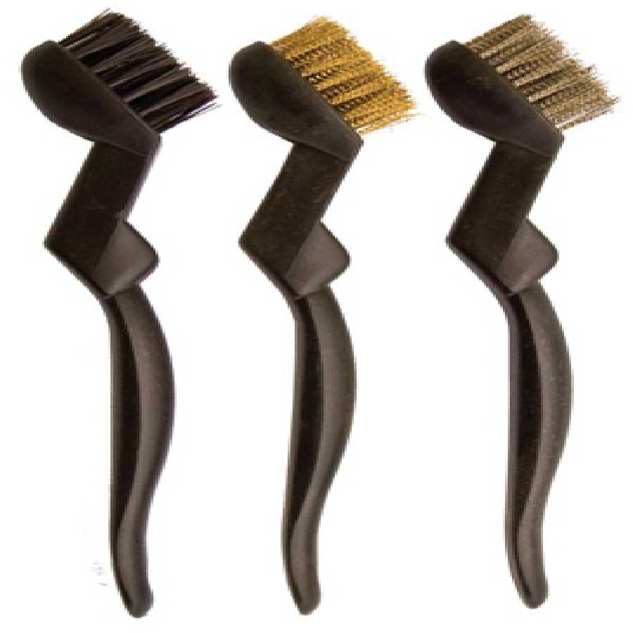 3 Piece Easy Grip Cleaning Brush Set