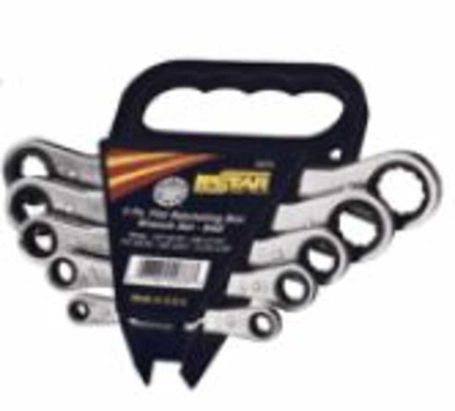 5-Piece Metric Ratcheting Box Wrench Set