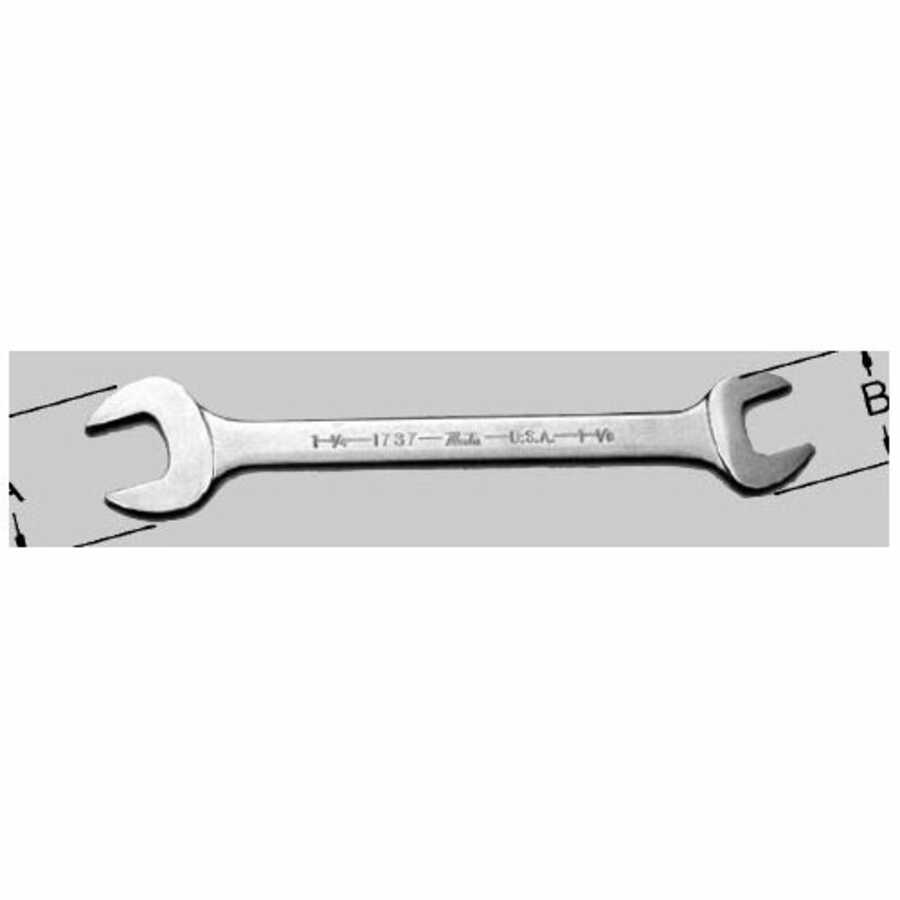 Chrome Double Head Open End Wrench - 1-1/4" x 1-5/16" Wrench Ope