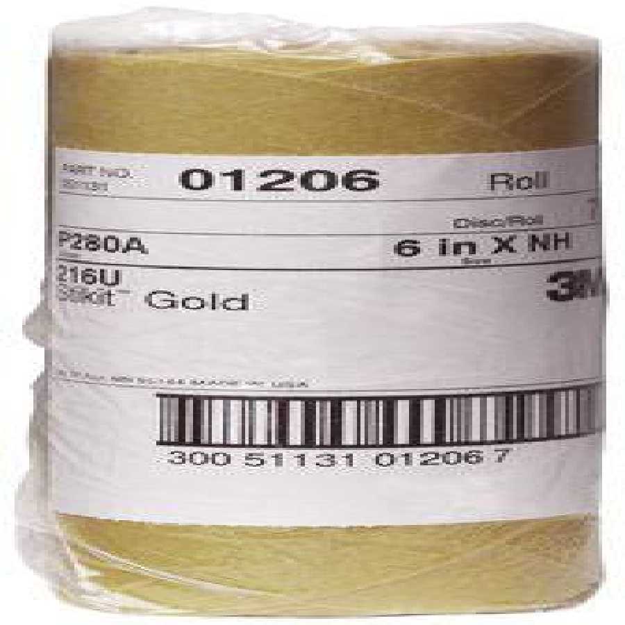 Stikit Gold Disc Roll, 6 Inch, P280A Grade 70/Roll