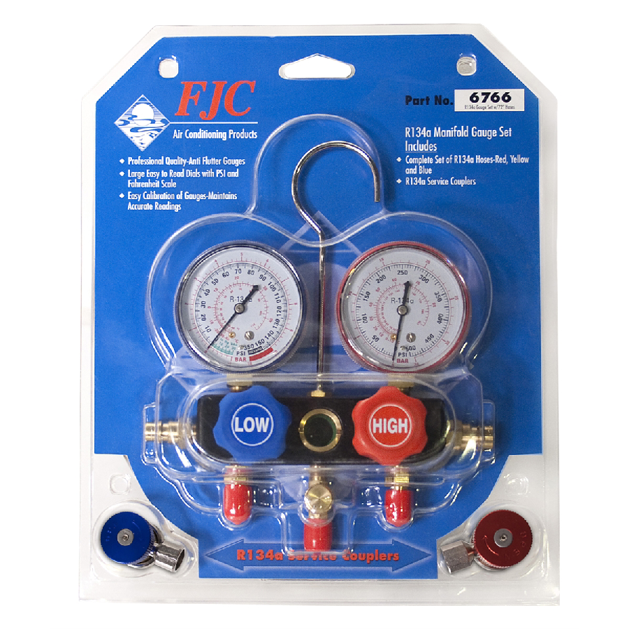 R134a Aluminum Block Manifold Gauge Set