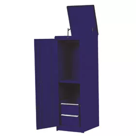 56" 2 Drawer Side Locker (Blue) 56" 2 Drawer Side Locker (Blue)