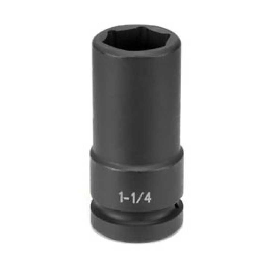 1" Drive Extra Deep Thin Wall Impact Socket, 1-1/8" Hex