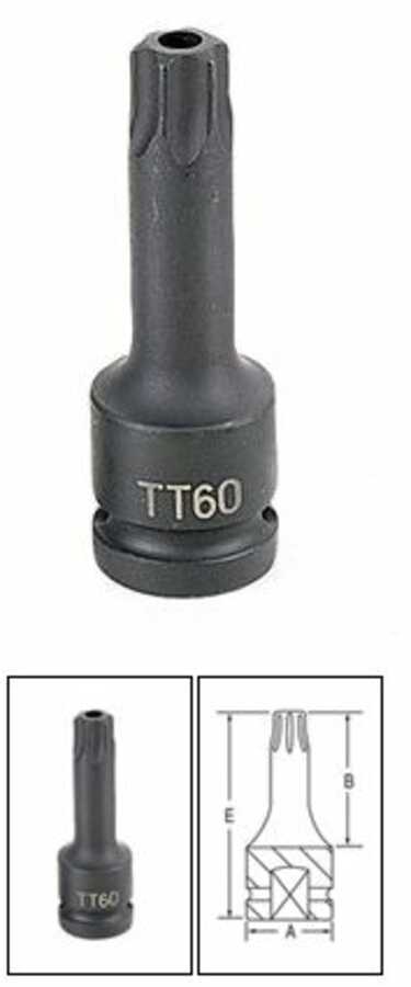 1/2" Drive x TT60 Tamper Proof Star Driver