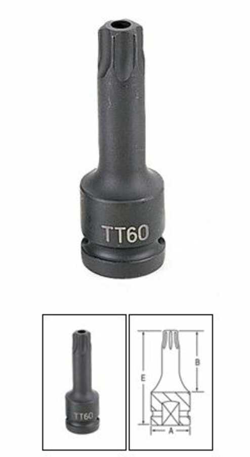 1/2" Drive x TT70 Tamper Proof Star Driver