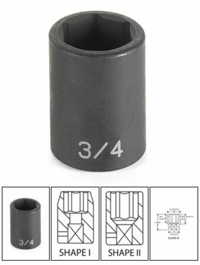 1/2" Drive x 1-15/16" Standard Impact Socket