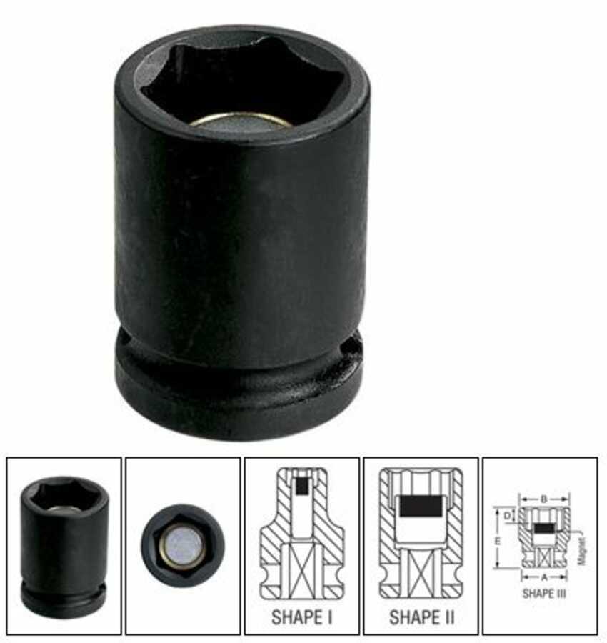 1/2" Drive x 13mm Magnetic Standard Impact Socket