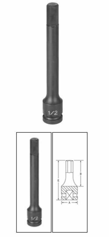 1/2" Drive x 18mm Hex Driver 6" Length Imapct Socket