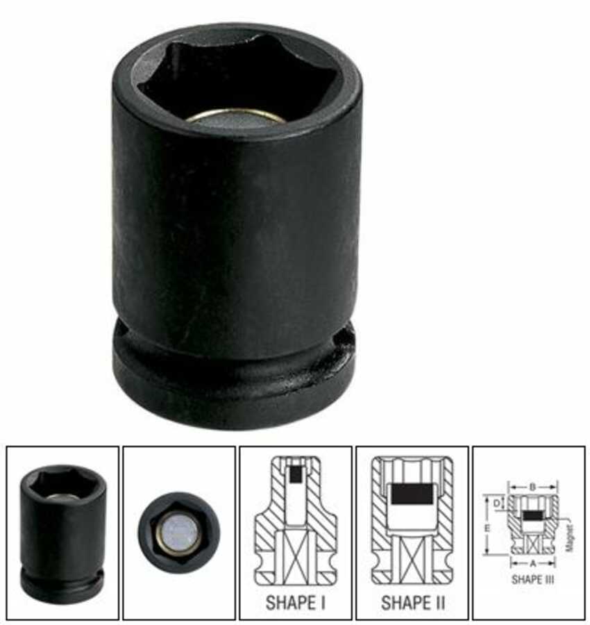 1/2" Drive x 18mm Magnetic Standard Impact Socket