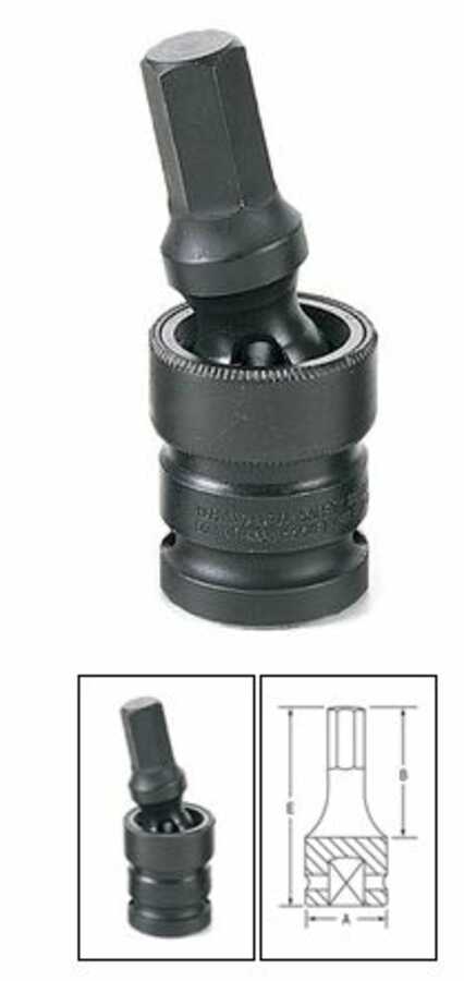 1/2" Drive x 18mm Impact Universal Swivel Hex Socket Driver