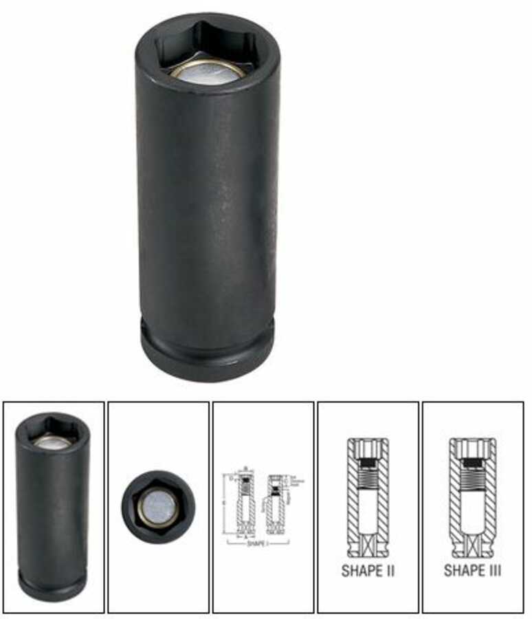 1/2" Drive x 19mm Magnetic Deep Impact Socket