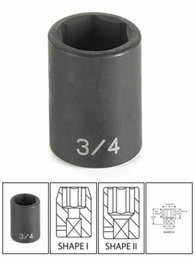 1/2" Drive x 2-1/8" Standard Impact Socket